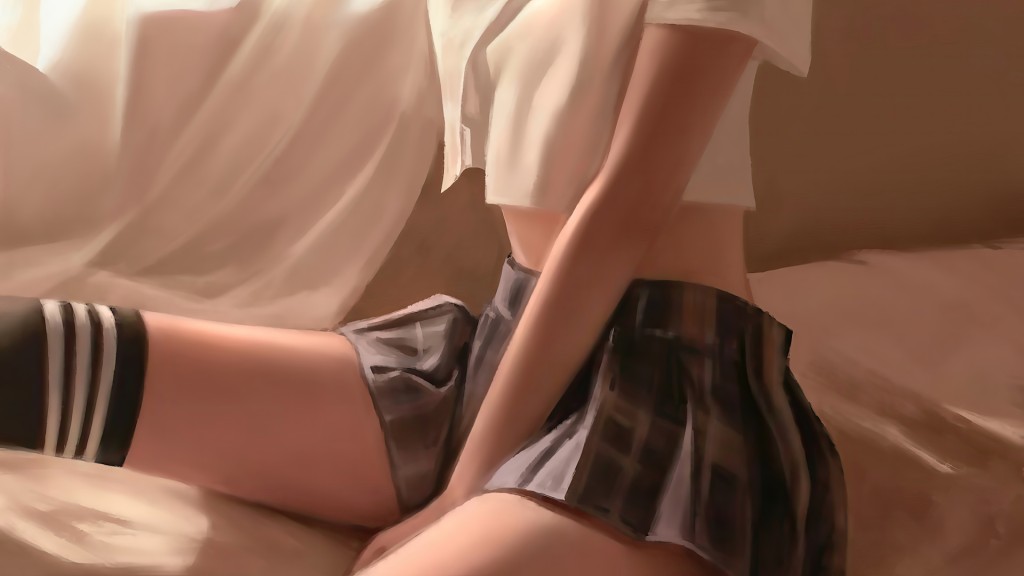 百褶裙 校服 黑白袜 学生女孩 动漫美女12k壁纸 11520×6480-MAC星球